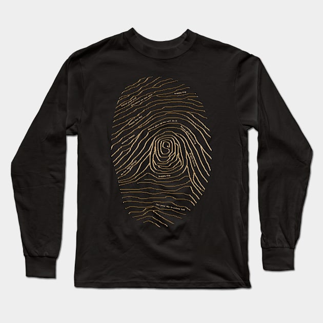 finger - Gold edition Long Sleeve T-Shirt by INDONESIA68